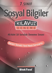 7.SINIF BLOKTEST SOSYAL BİLGİLER KILAVUZ DENEME