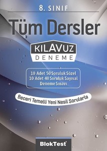 8.SINIF BLOKTEST TÜM DERSLER KILAVUZ DENEME