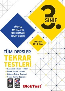 3.SINIF BLOKTEST TÜM DERSLER TEKRAR TESTLERİ