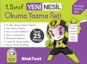 1.SINIF OKUMA YAZMA SETİ - BLOKTEST KARTON KUTULU